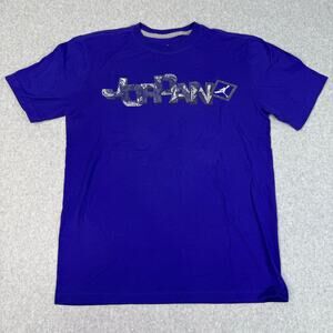 Jordan T-Shirt Men’s Large Purple Air Basketball Jump Vintage Michael Nike